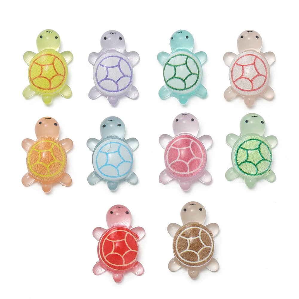 Crafting Resin - 10 adet/lot Mini Reçine Deniz Kaplumbağaları