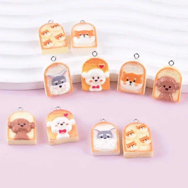 10 adet sevimli tost köpek reç - Resin Craft Material incelemesi ve fiyatı