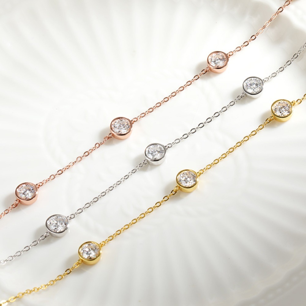 GRA Sertifikalı 5mm Mozanit Ko - Bezels Set Pendant incelemesi ve fiyatı