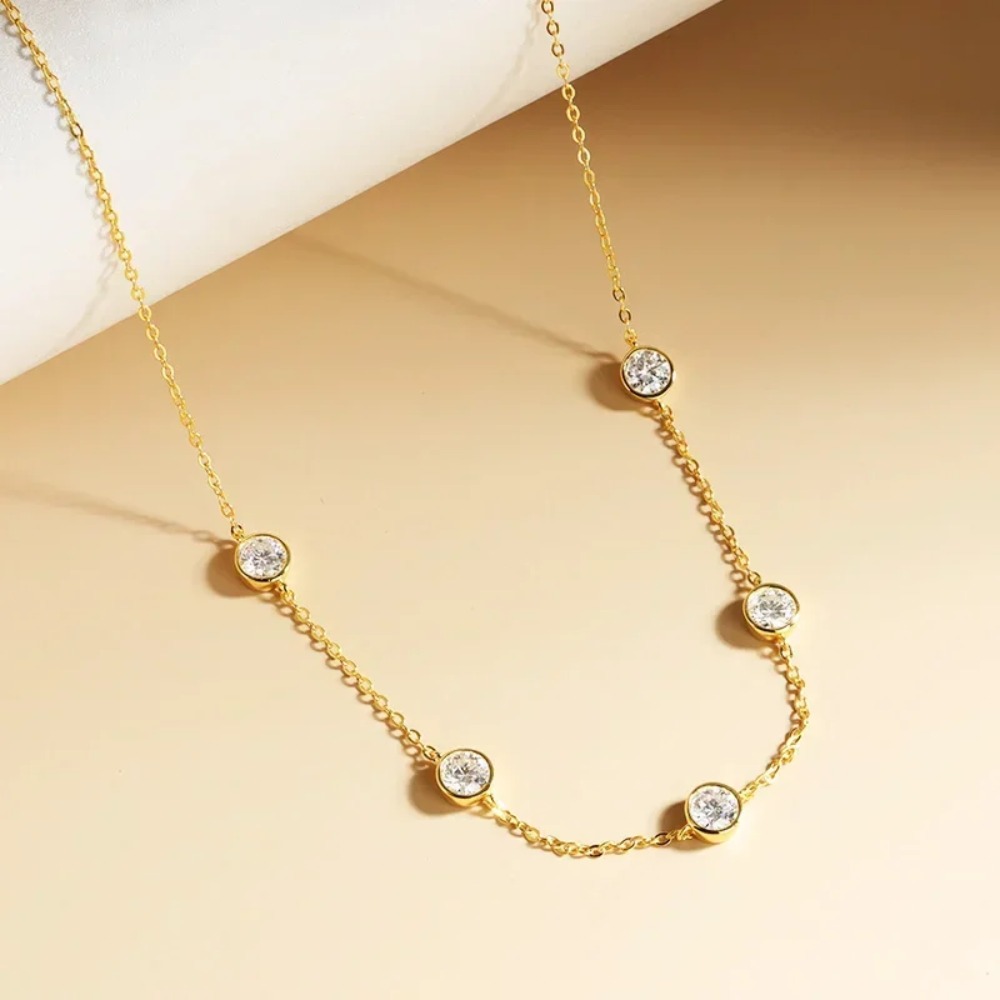 GRA Sertifikalı 5mm Mozanit Ko - Bezels Set Pendant incelemesi ve fiyatı