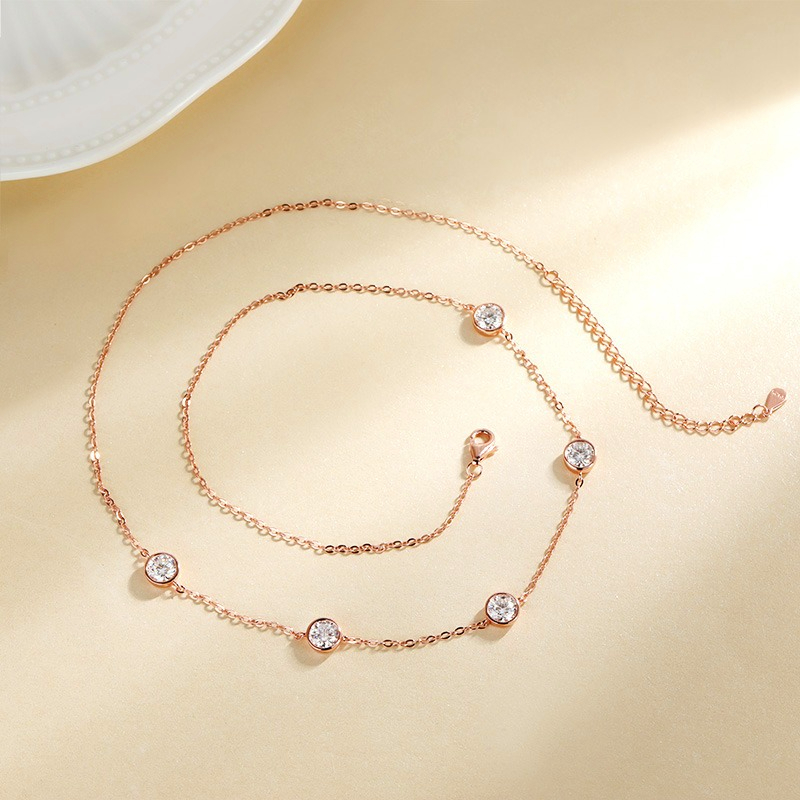GRA Sertifikalı 5mm Mozanit Ko - Bezels Set Pendant incelemesi ve fiyatı